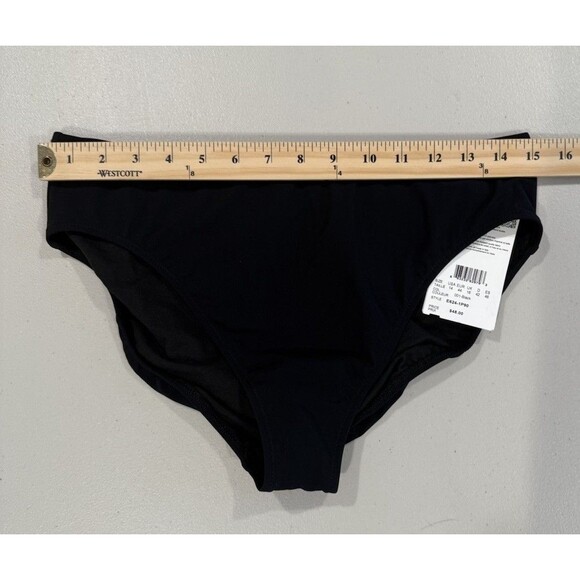 NEW Profile by Gottex Bikini Swim Bottom Womens 14 Black Full Coverage Beach - Picture 4 of 5